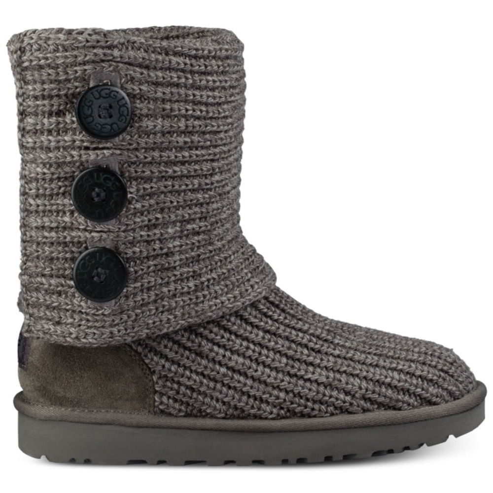 Grey Ugg Knit Boots
